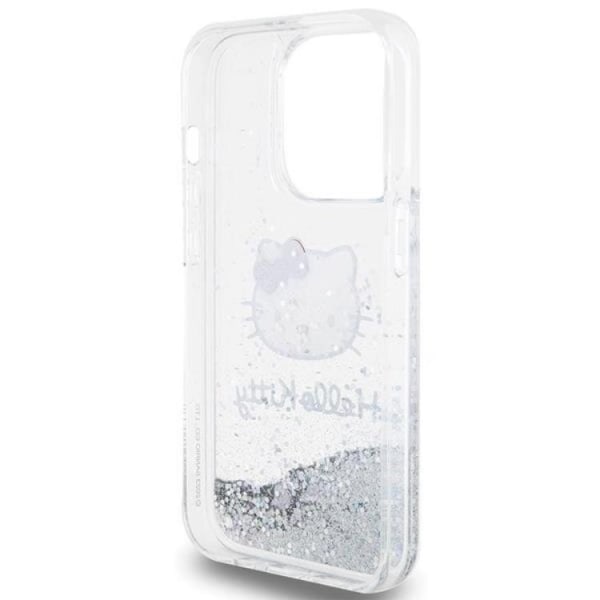 Hello Kitty iPhone 15 Pro Mobilskal Liquid Glitter Charms