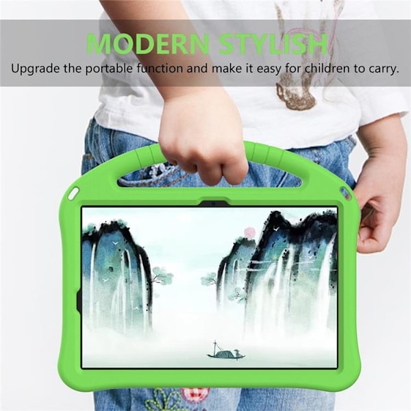 Mobilskal till Galaxy Tab S10 FE Plus Kickstand Shockproof - Grön Grön