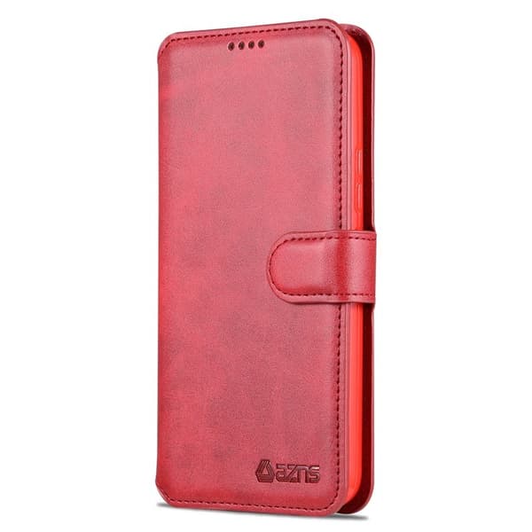 AZNS Samsung Galaxy A54 5G Plånboksfodral Konstläder - Röd
