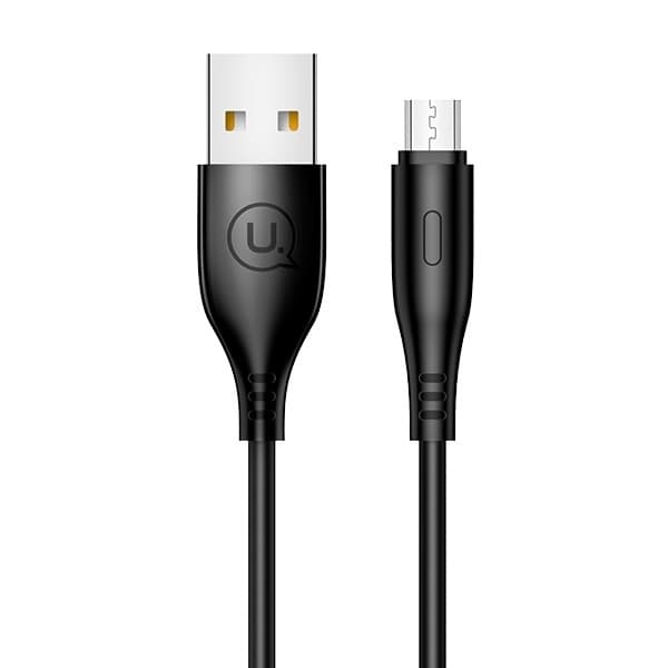 USAMS Kabel U18 microUSB 2A Hurtig opladning 1m sort SJ268USB01