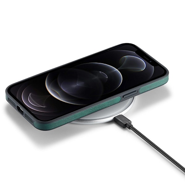 DG.MING Mobilskal till iPhone 12 / 12 Pro Logo View Grön