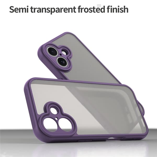 Mobilskal till iPhone 17 Frostade krockkuddar Drop Proof - Lila Lila