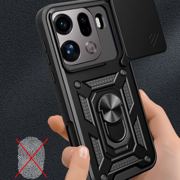 Mobilskal till Oppo Find X9 Pro 5G Kickstand Plast - Silver