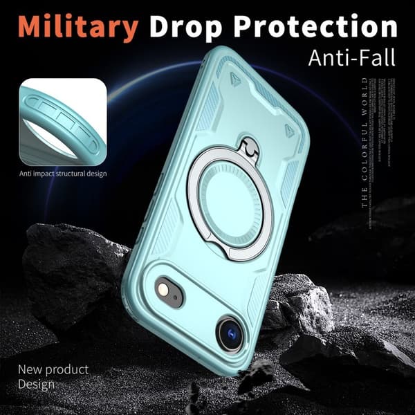 Mobilskal till iPhone Air Plast MagSafe Militärskydd - Blå