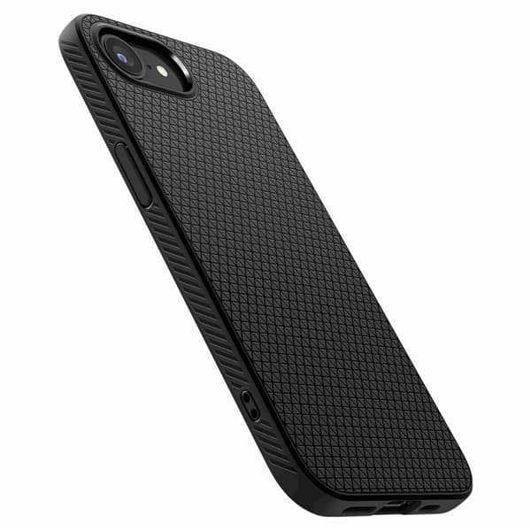Spigen Mobilskal till iPhone 16e Liquid Air - Matt Svart Svart