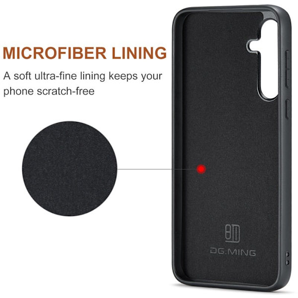 DG.MING Samsung Galaxy A55 5G Konstläder Plånboksfodral Grön