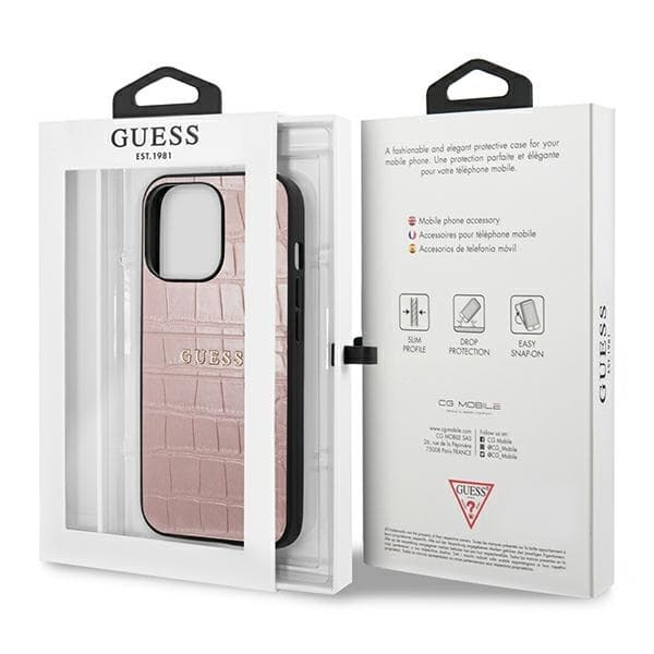 Guess Mobilskal till iPhone 13 Pro / 13 Croco Strap Collection MagSafe