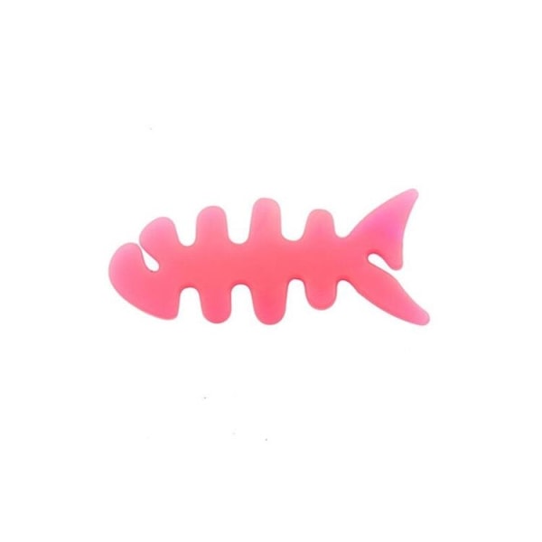 Kabelhållare för Hörlurar Fish-shaped - Rosa Svart