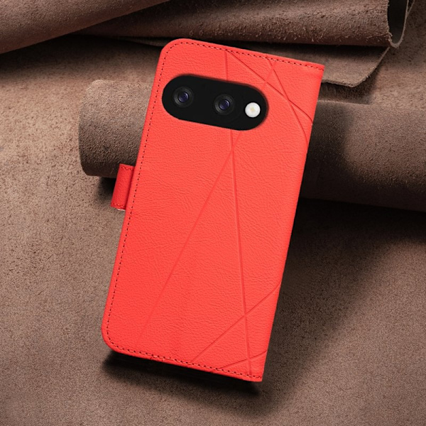 BINFEN Google Pixel 9a Plånboksfodral Konstläder - Röd