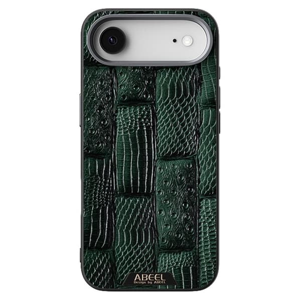 ABEEL Mobilskal till iPhone Air MagSafe Äkta Läder Grön