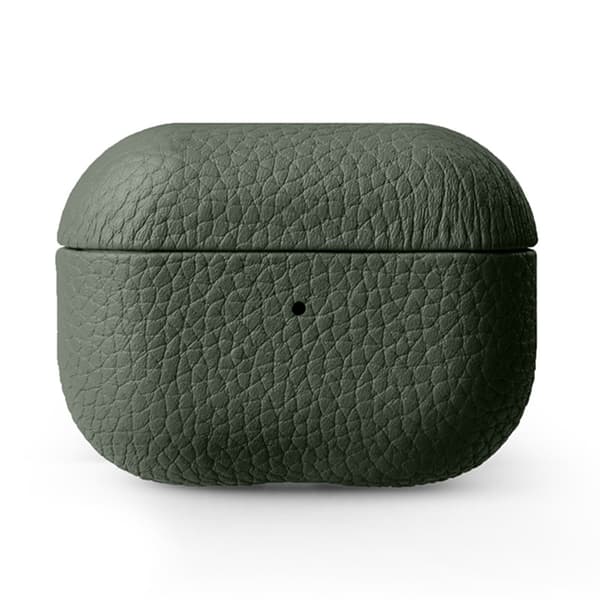 MELKCO AirPods Pro 2 Fodral Äkta Läder PC Skydd - Grön