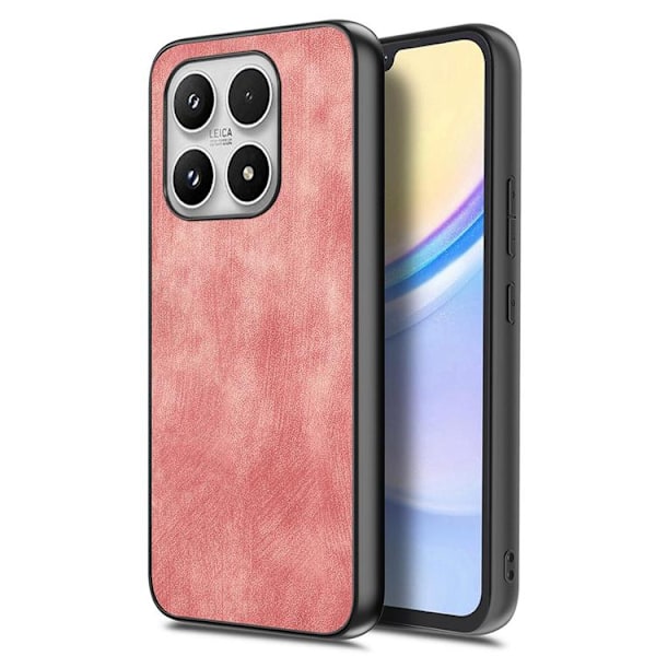 Mobilskal för Xiaomi 17 Retro Läder Shockproof Slim Rosa