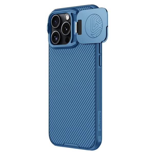 NILLKIN Camshield Prop Series Mobilskal till iPhone 16 Pro Max Blå
