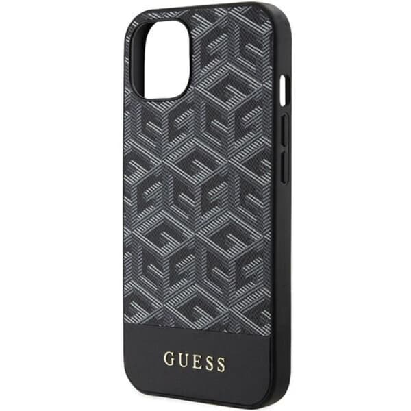 Guess iPhone 15/14/13 Mobilskal MagSafe GCube Stripes - Musta Black