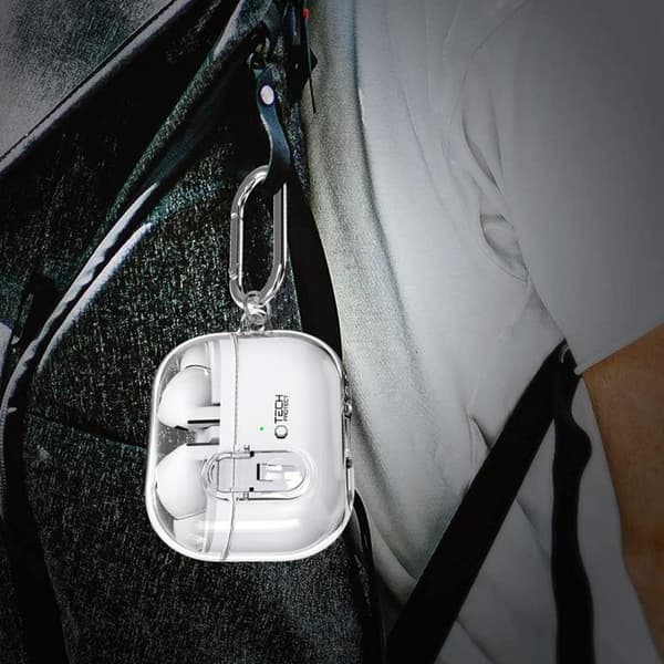 Tech-Protect Samsung Galaxy Buds 3/3 Pro Etui Flexair - Klar Transparent