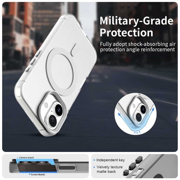 Mobilskal till iPhone 17 MagSafe Anti Drop Hybrid - Vit Vit