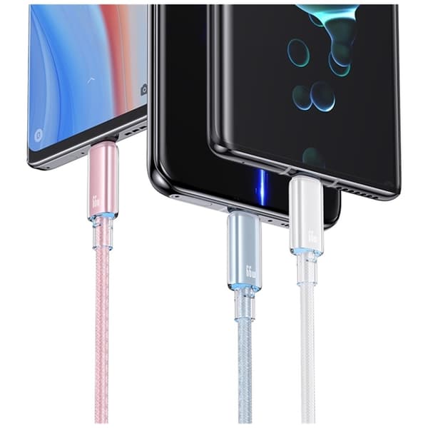 Usams USB-A til USB-C Kabel 1.2m Cloud - Blå Blå