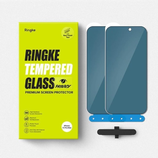 Ringke iPhone 15 Pro Skærmbeskytter i hærdet glas Privatliv