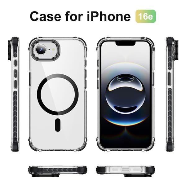 Mobilskal till iPhone 16e MagSafe Kickstand - Svart Svart