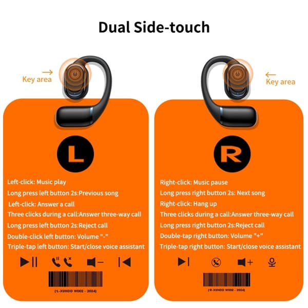 XUNDD W004 Öronhörlurar Bluetooth Öppen Design Beige