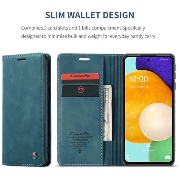 CASEME 013 Folio Mobilskal för Samsung Galaxy A53 5G - Grön