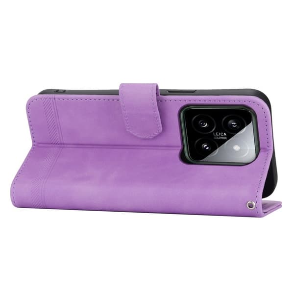 DIERFENG DF-03 för Xiaomi 14 Plånboksfodral Konstläder - Lila