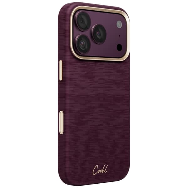 UNIQ Mobilskal För iPhone 18 Pro Max/17 Pro Max Coehl Mirelle - Burgundy