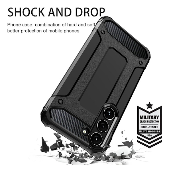 Galaxy S23 Plus Mobilskal Tough Armor - Svart Svart
