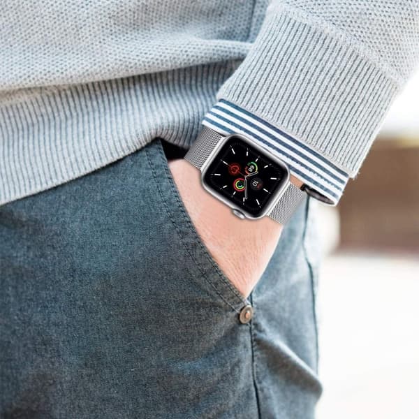 Tech-Protect Milaneseband Apple Watch (44/45/46/49mm) - Svart Black