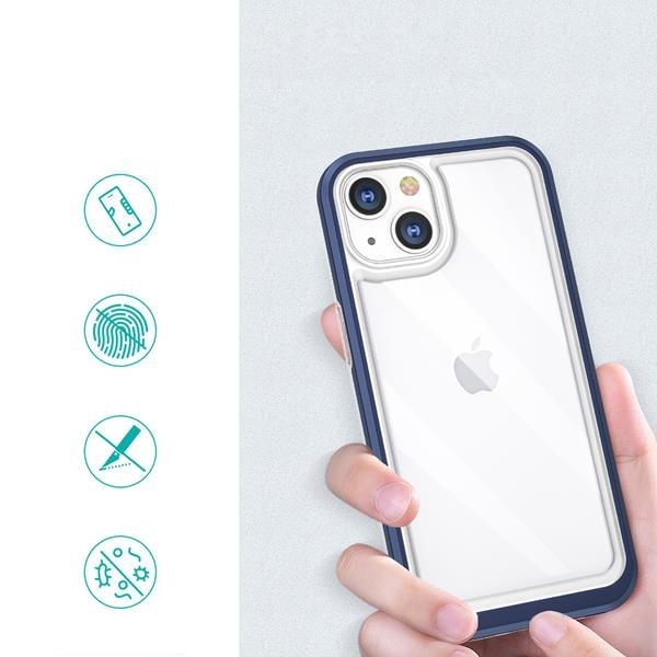 iPhone 13 mini Skal Clear 3in1 Gel - Blå Blå