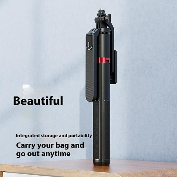 Selfiestick Bluetooth med Enkel Lampa V1 P185MAX