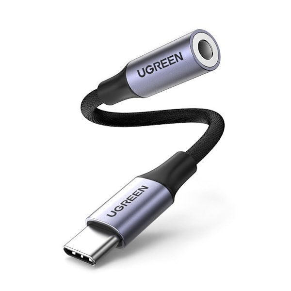 Ugreen USB-C Till Audio Adapter 10cm - Svart