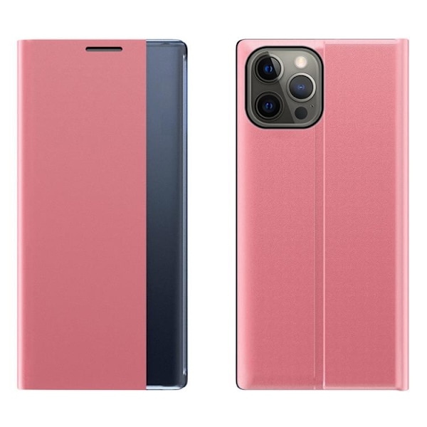 Sleep Fodral med Smart Window iPhone 13 Pro Max - Rosa Rosa