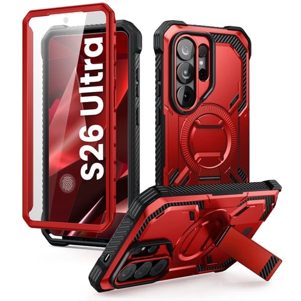SupCase Mobilskal För Galaxy S26 Ultra Magsafe IBLSN Armorbox - Röd Röd