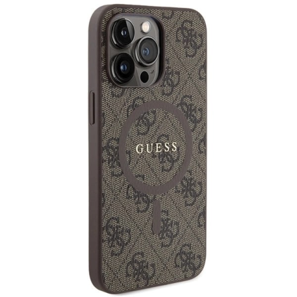Guess iPhone 13 Pro Max matkapuhelimen suojakuori Magsafe 4G Collection - ruskea