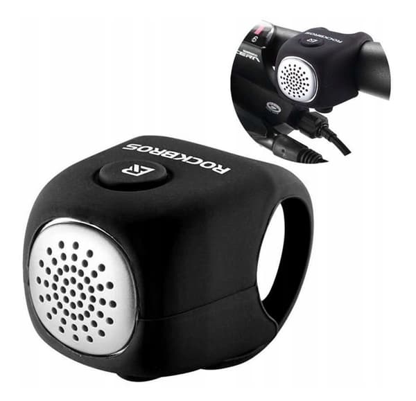 Rockbros Elektronisk Cykel Ring klocka - Svart Svart