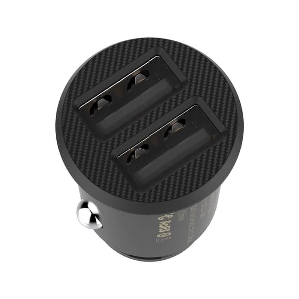 Baseus Grain Billaddare Mini Universal Smart 2x USB 3.1A Svart Black