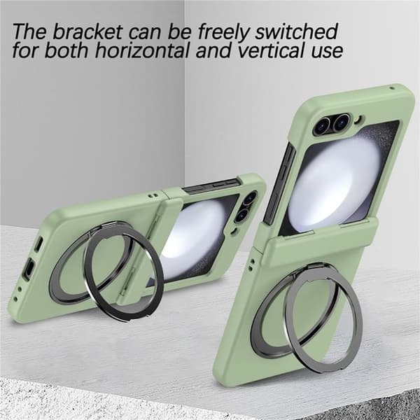 Mobilskal till Galaxy Z Flip 7 Magsafe Spring Hinge - Grön Transparent