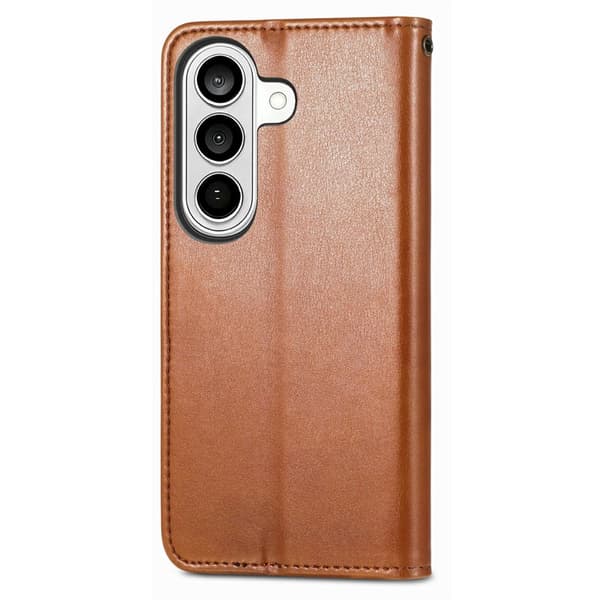 Plånboksfodral för Samsung Galaxy S26 Plus Konstläder Stativ - Brun