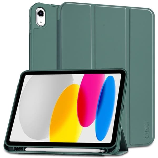 Tech-Protect iPad 10.9 (2022) Taske med penåbning - Grøn Grön