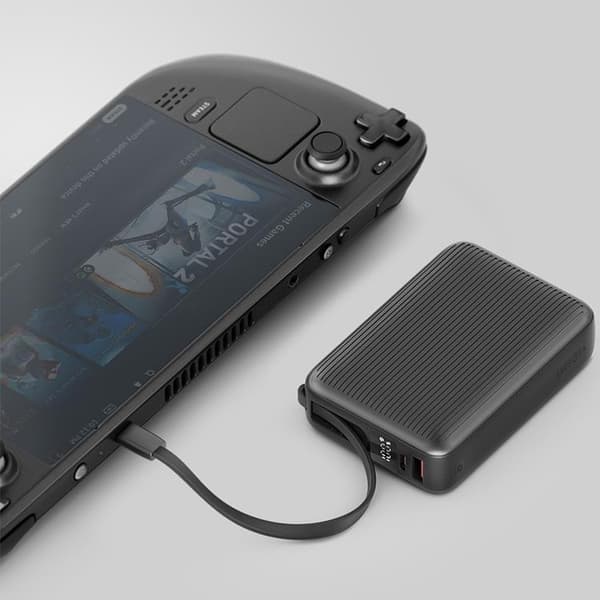 Energea PowerBank 20000mAh 45W USB-C Kabel - Grå Grå