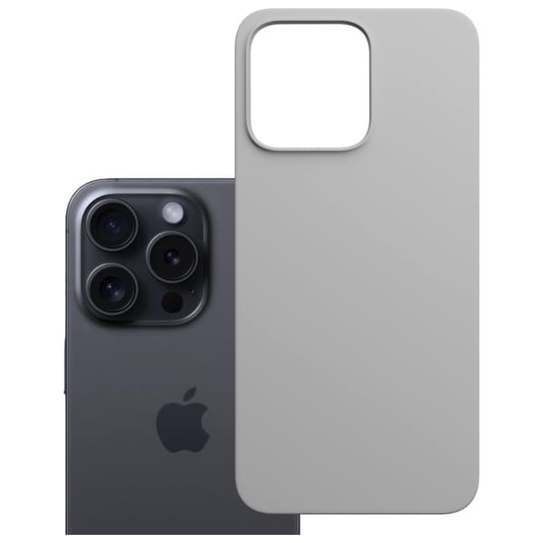 3MK Mobilskal till iPhone 16 Pro MagSafe Silikon Hardy - Titan