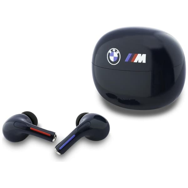 BMW TWS Bluetooth In-Ear Hörlurar Printed Logo - Marinblå Blå