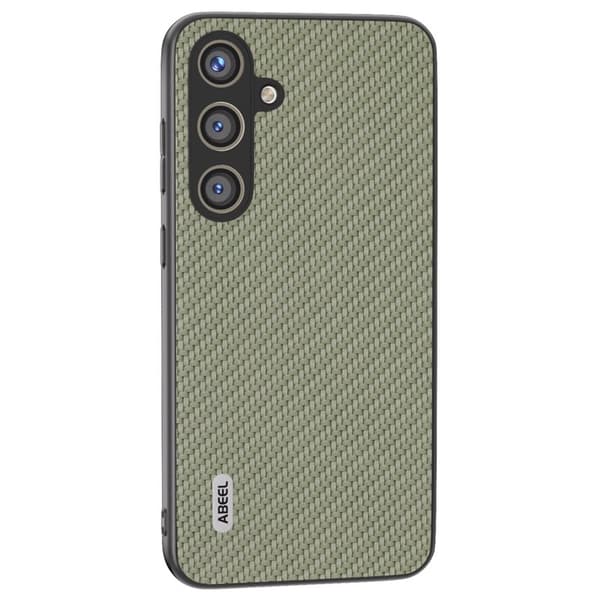 ABEEL Mobilskal till Samsung Galaxy S24+ Shockproof Carbonfiber Grön