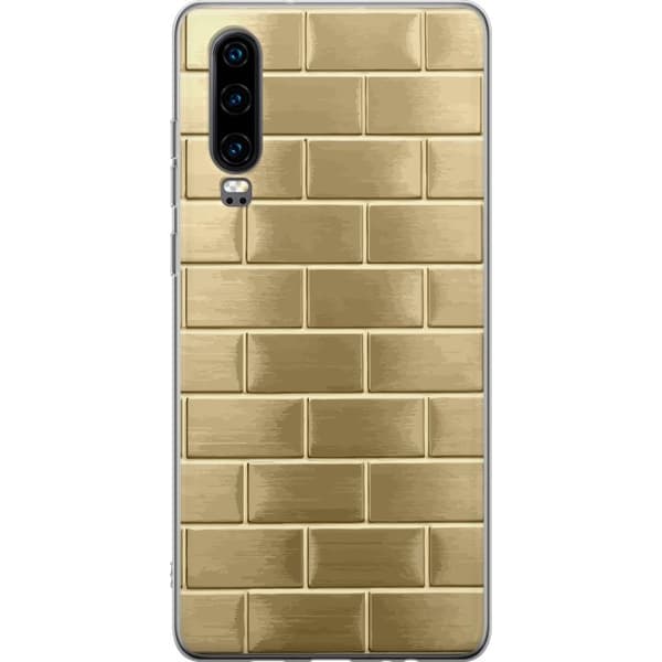 Mobilskal till Huawei P30 med Gyllene Murstenar