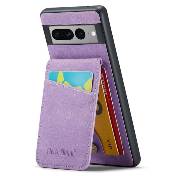 FIERRE SHANN Google Pixel 7 Pro Fodral PU+TPU - Lila