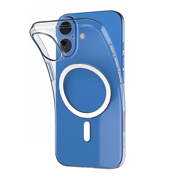 Puro Telefontaske til iPhone 16 Plus MagSafe Silikone 03 - Gennemsigtig Transparent