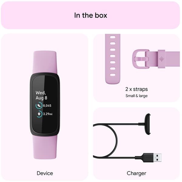 FITBIT Inspire 3. Black/Lilac Bliss Lila