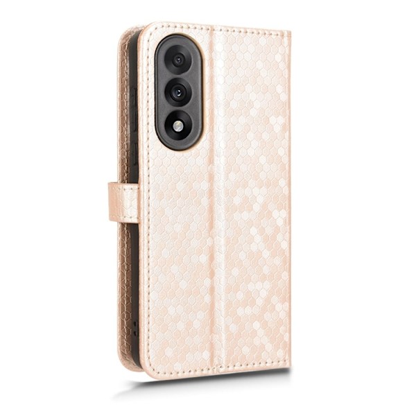 OnePlus Nord 5 Konstläder Plånboksfodral Dot Pattern Imprint - Roséguld Roséguld