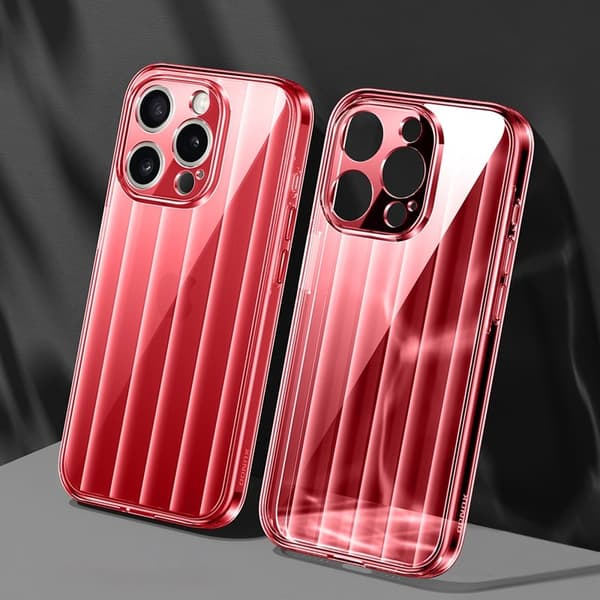 XUNDD Greya Series Mobilskal till iPhone 15 Pro Transparent Röd
